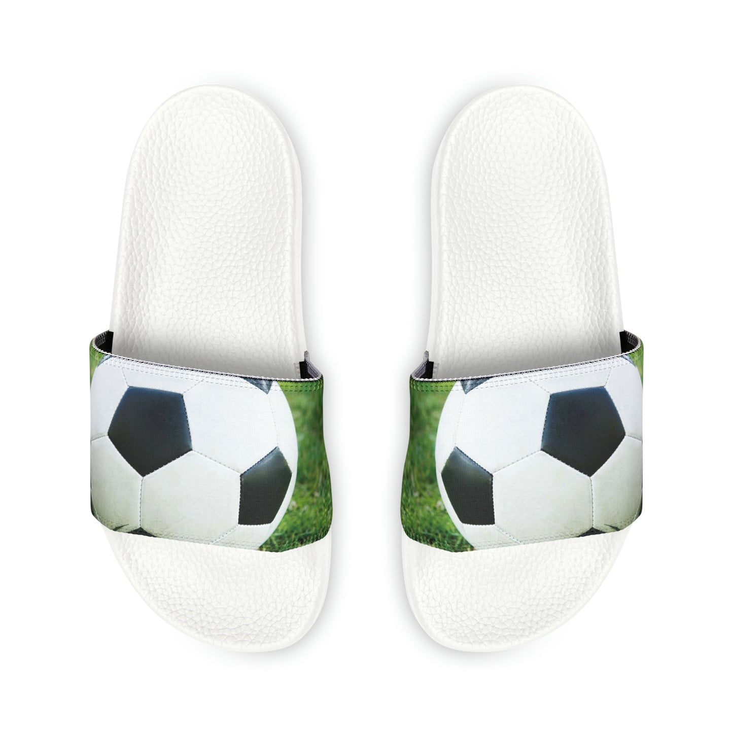 Men's Soccer Ball PU Slide Sandals