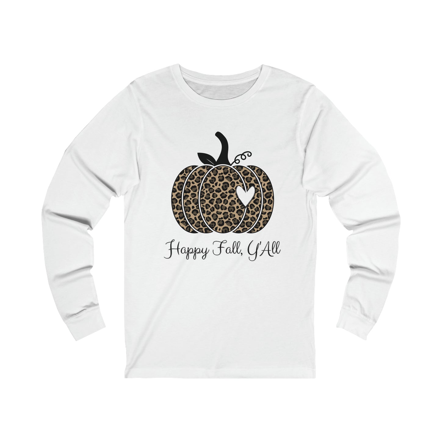 Happy Fall Y’all Jersey Long Sleeve Tee