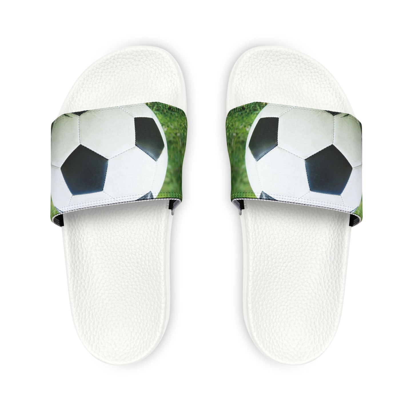 Men's Soccer Ball PU Slide Sandals