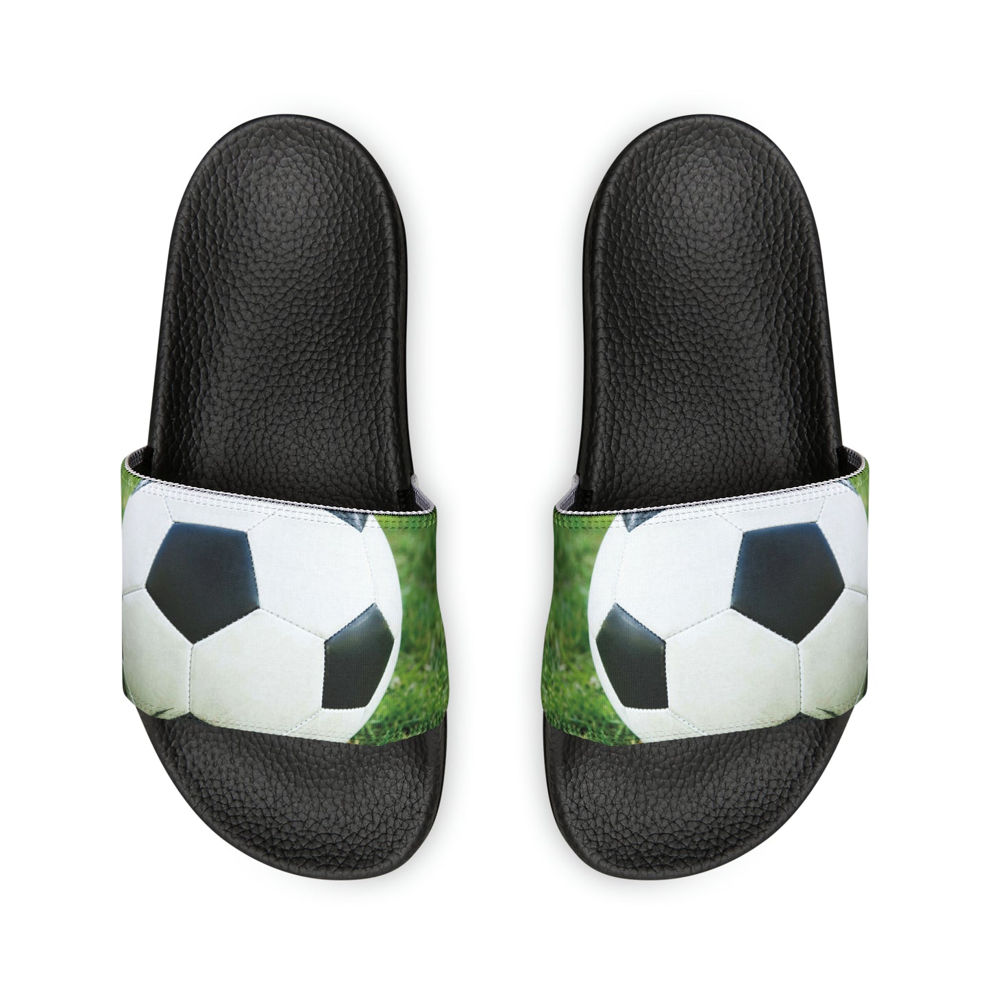 Men's Soccer Ball PU Slide Sandals