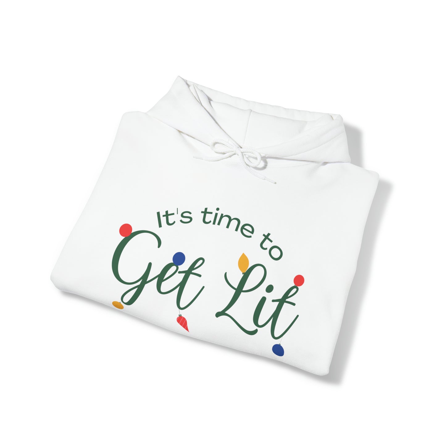 Let’s Get Lit Christmas Unisex Hooded Sweatshirt