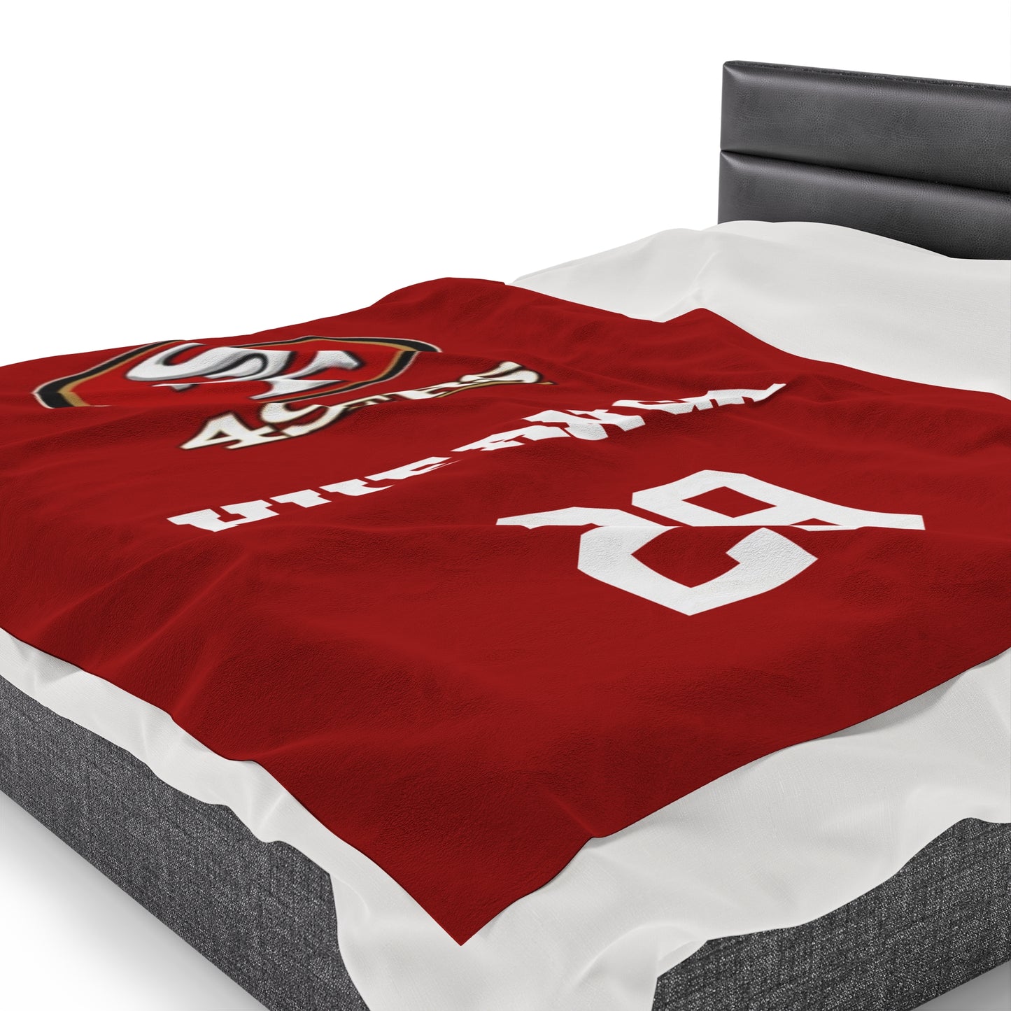 Special Custom Item: SF 49ERS HUFANGA #29 | Velveteen Plush Blanket