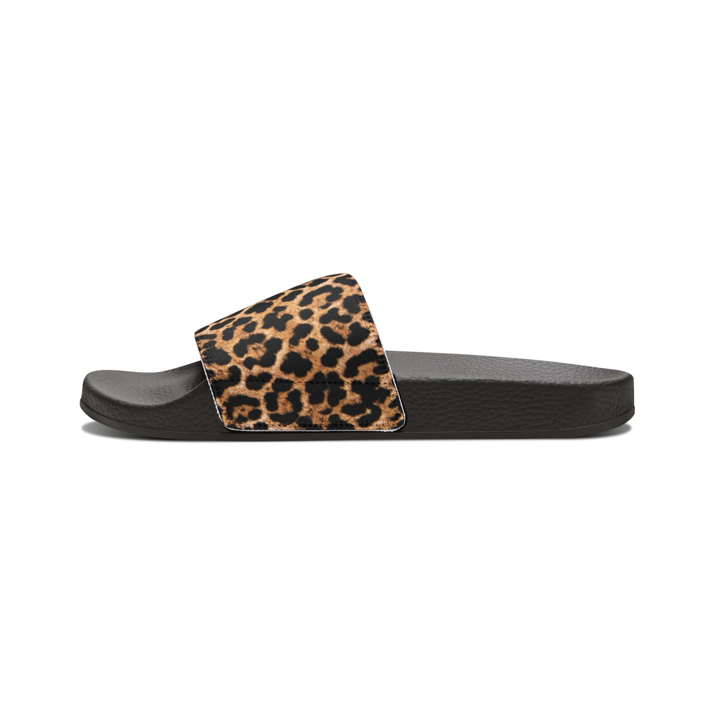 Women's Leopard Print PU Slide Sandals