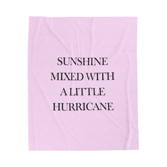 Sunshine & Hurricane Velveteen Plush Blanket