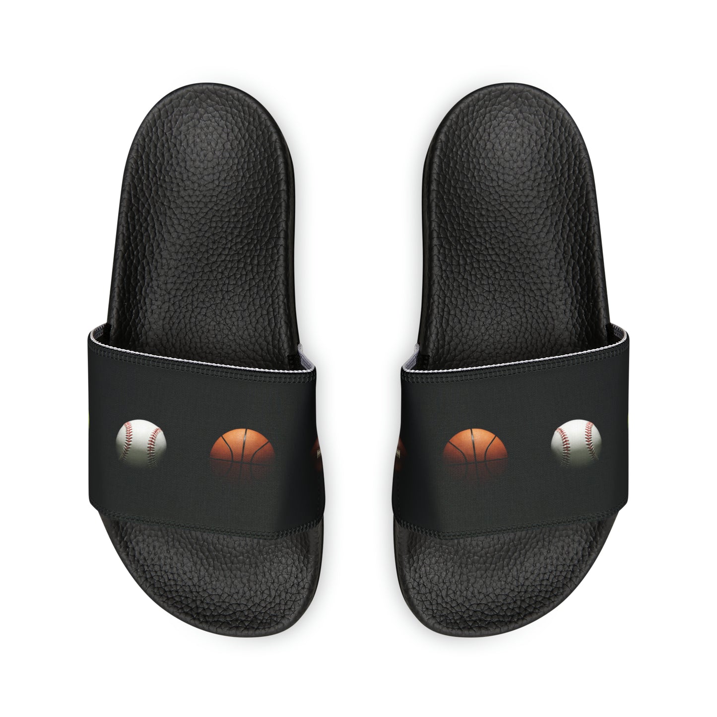 Men's Sports Balls PU Slide Sandals