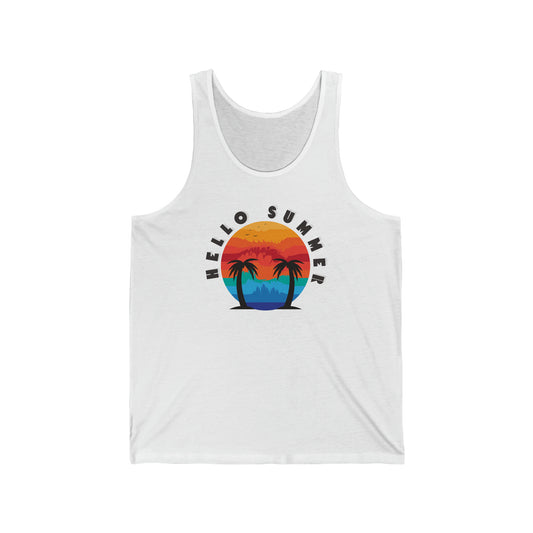 Unisex Hello Summer Tank