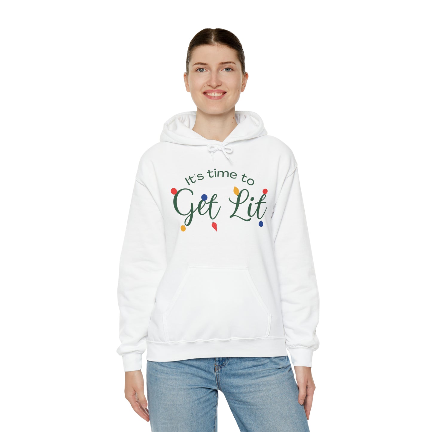 Let’s Get Lit Christmas Unisex Hooded Sweatshirt