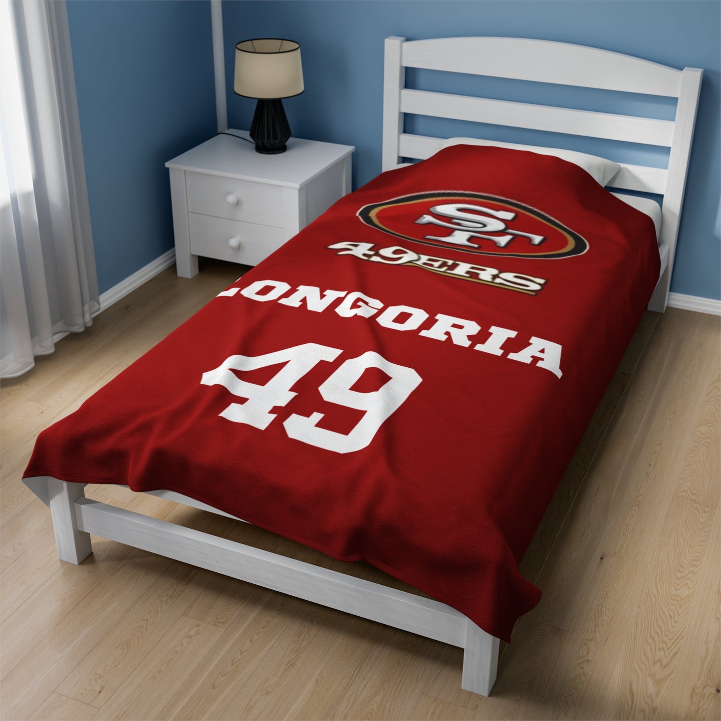 Special Custom Item: SF 49ERS LONGORIA #49 | Velveteen Plush Blanket