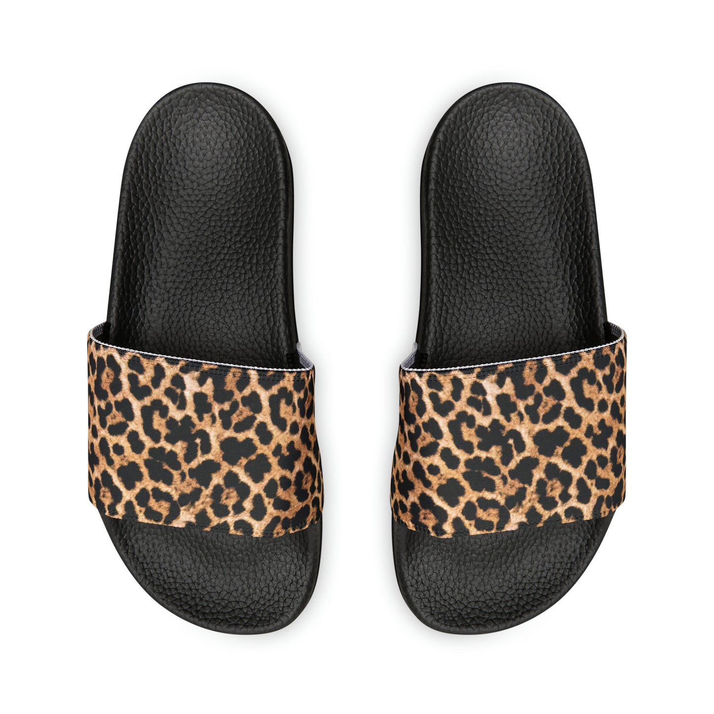 Women's Leopard Print PU Slide Sandals