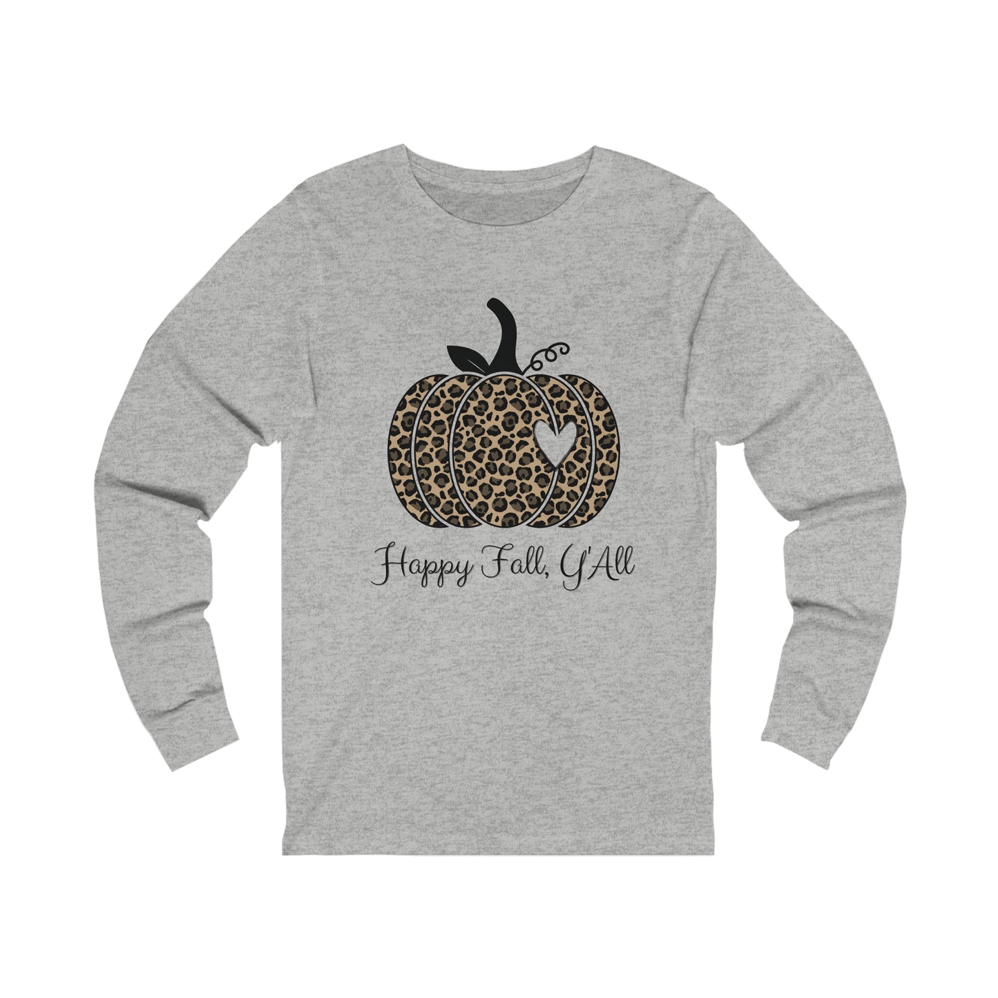 Happy Fall Y’all Jersey Long Sleeve Tee