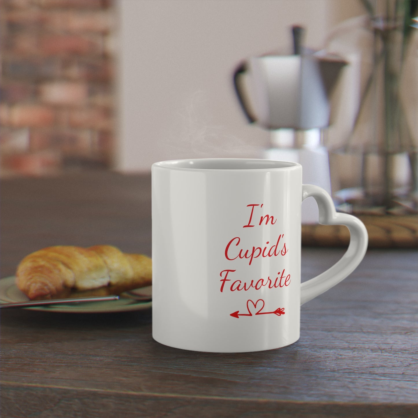 I’m Cupid’s Favorite Heart-Shaped Mug