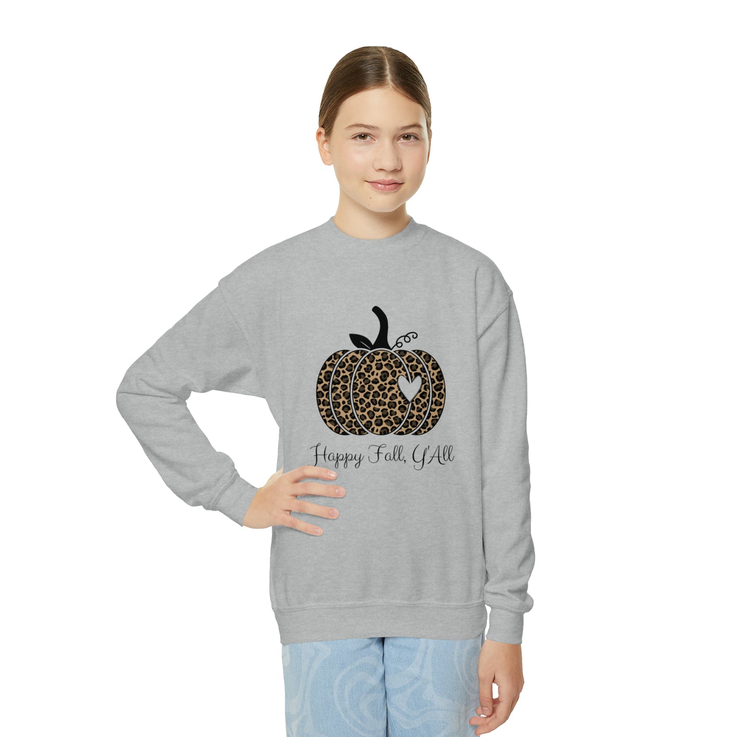 Happy Fall Y’all Youth Crewneck Sweatshirt