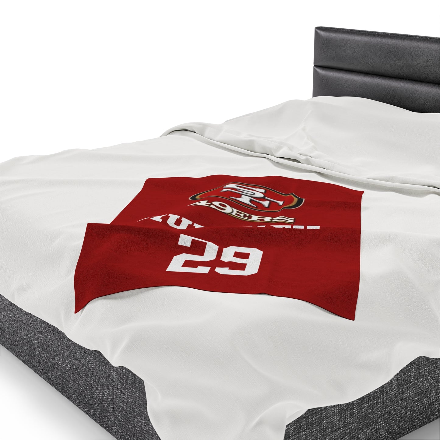 Special Custom Item: SF 49ERS HUFANGA #29 | Velveteen Plush Blanket