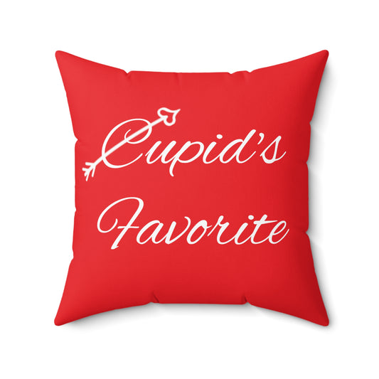 Cupid’s Favorite Polyester Square Pillow Cover