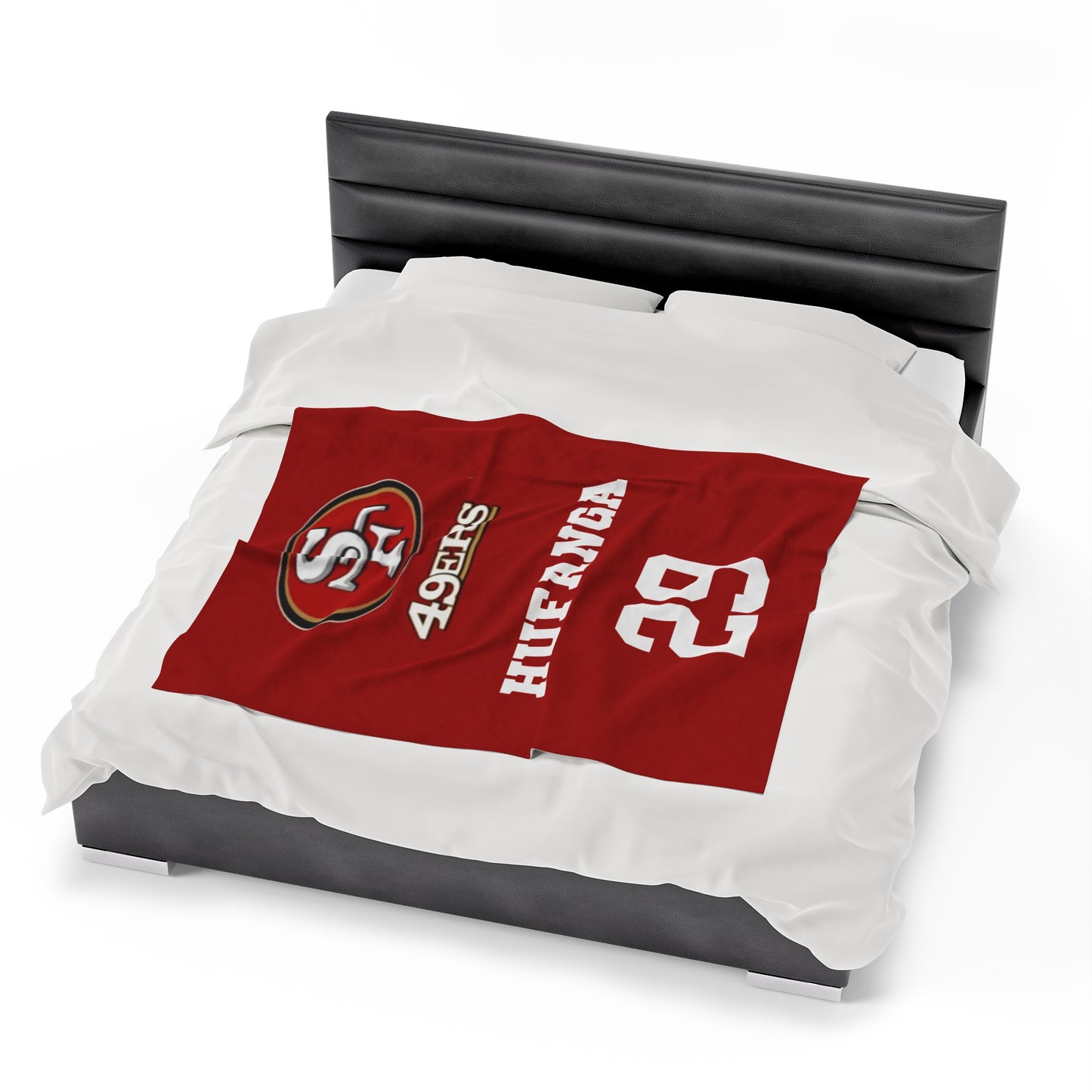 Special Custom Item: SF 49ERS HUFANGA #29 | Velveteen Plush Blanket