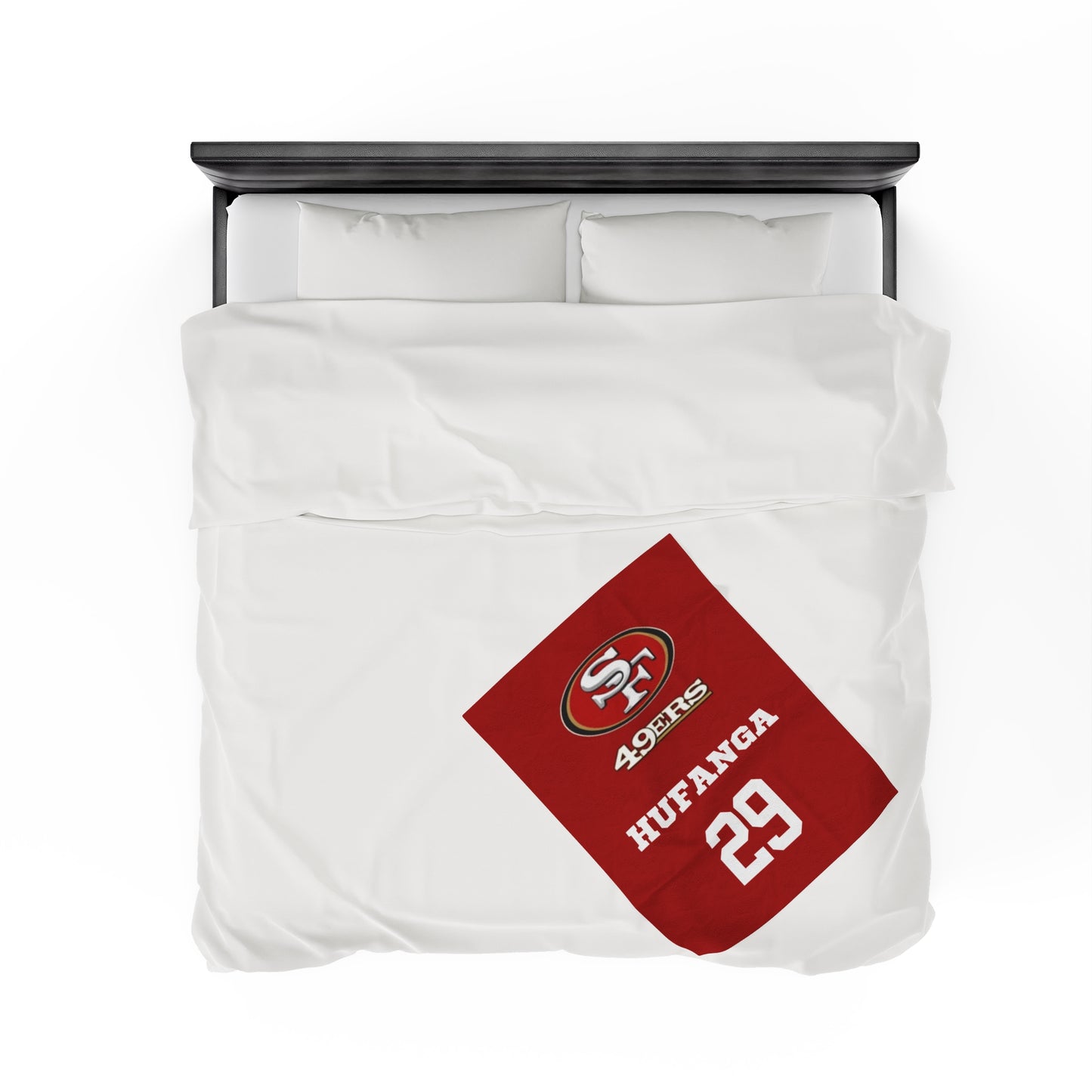 Special Custom Item: SF 49ERS HUFANGA #29 | Velveteen Plush Blanket