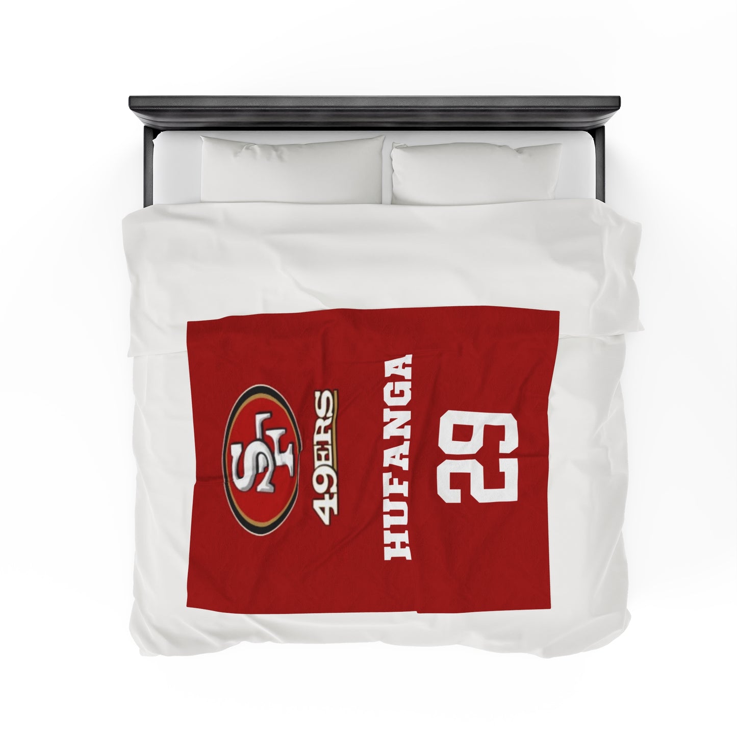 Special Custom Item: SF 49ERS HUFANGA #29 | Velveteen Plush Blanket