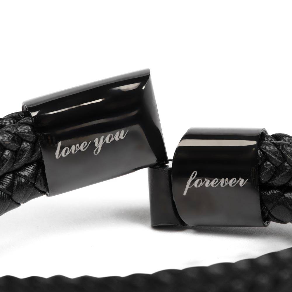 To My Bad Ass Bearded Dad | Men's Love You Forever Bracelet