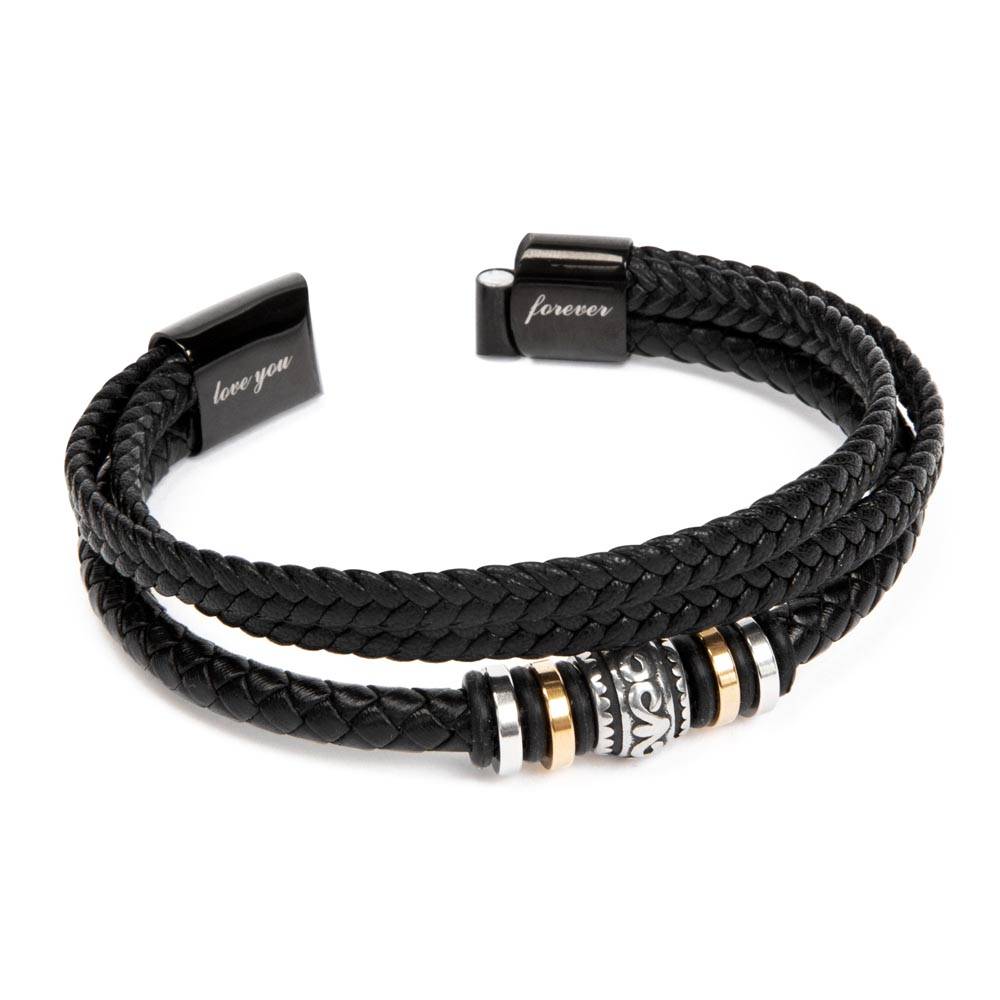 To My Bad Ass Bearded Dad | Men's Love You Forever Bracelet