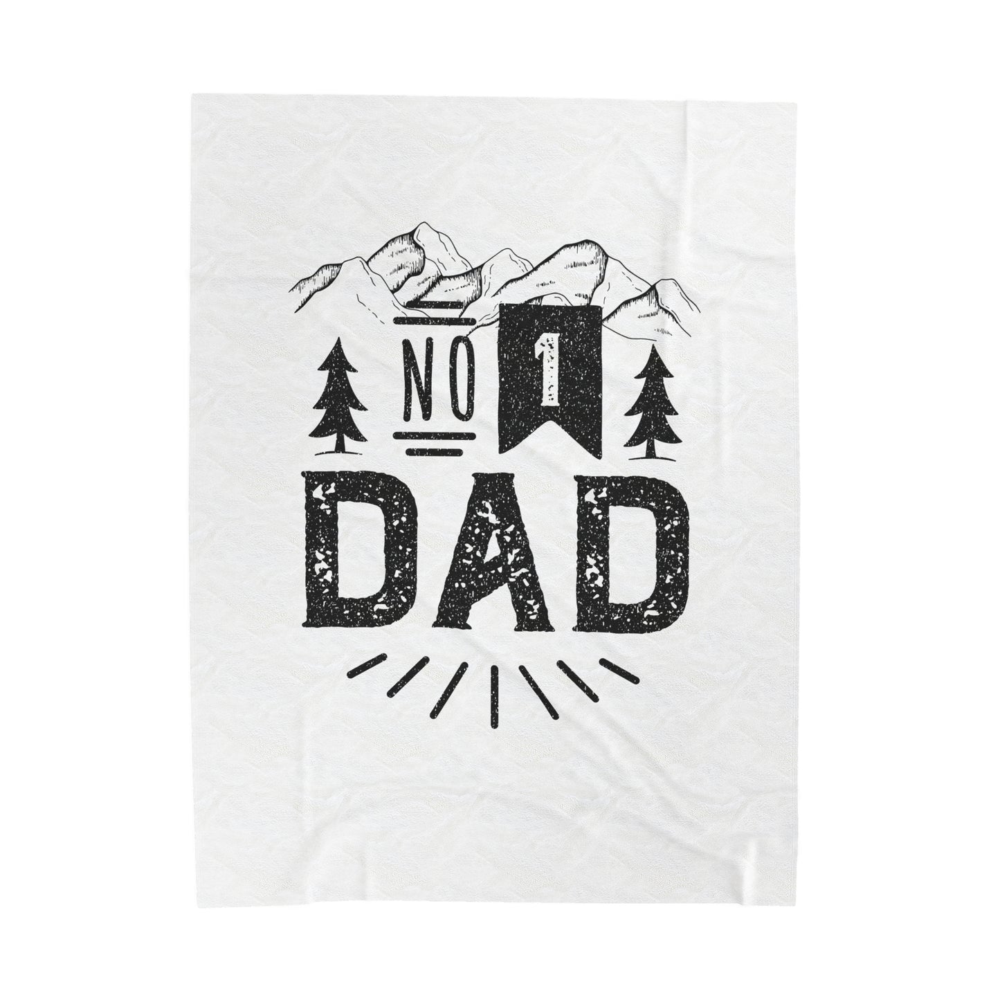 No 1 Dad Velveteen Plush Blanket