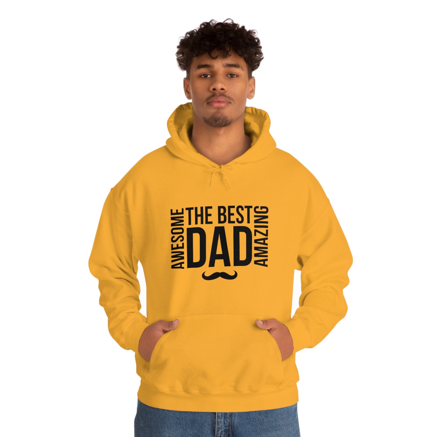 Awesome Best Amazing Dad | Unisex Heavy Blend™ Hooded Sweatshirt