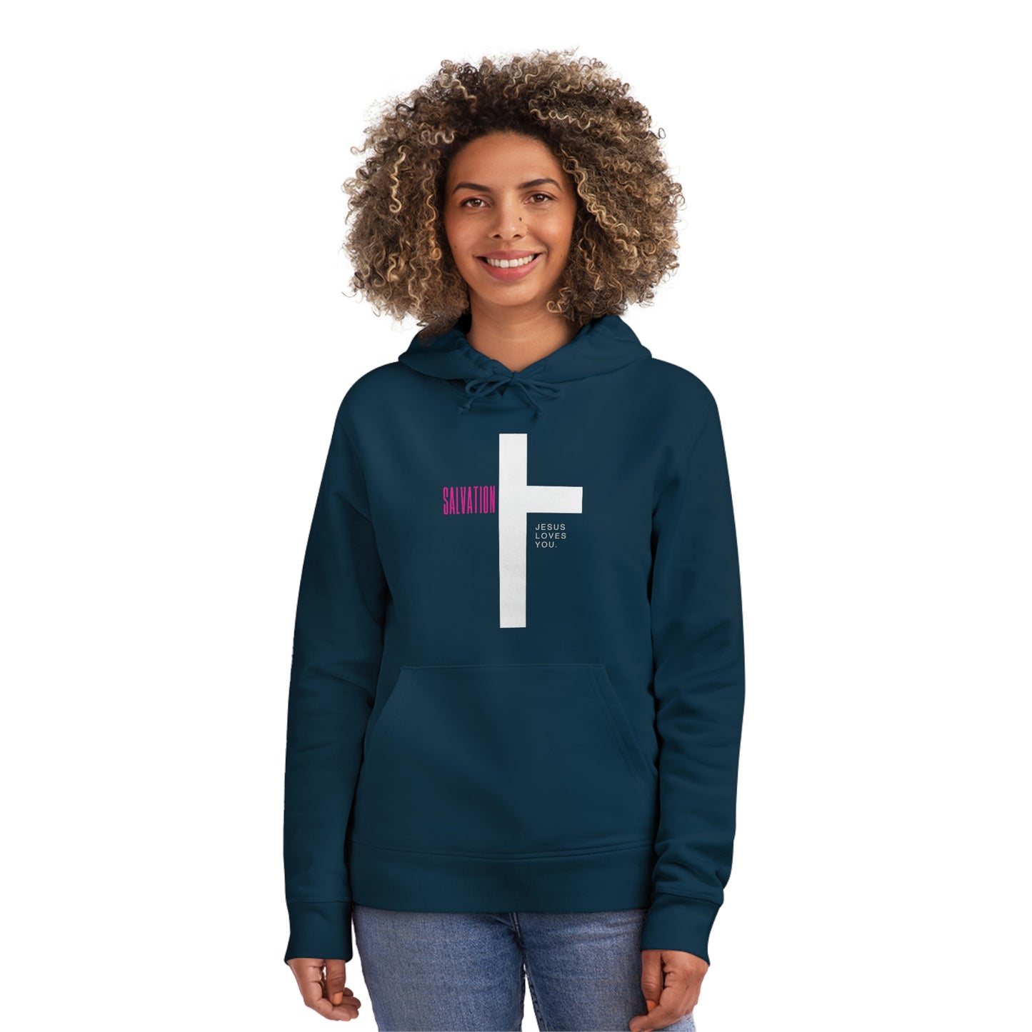 Women’s Drummer Hoodie - Salvation Jesus Loves You