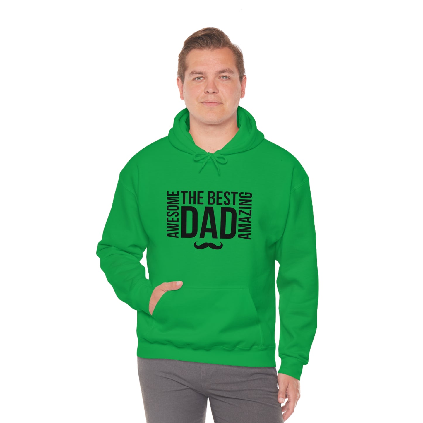 Awesome Best Amazing Dad | Unisex Heavy Blend™ Hooded Sweatshirt