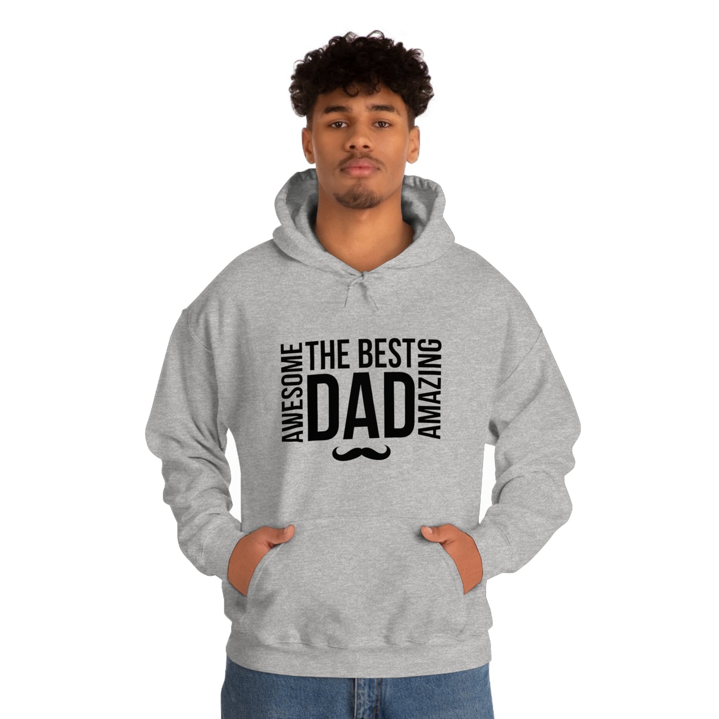 Awesome Best Amazing Dad | Unisex Heavy Blend™ Hooded Sweatshirt