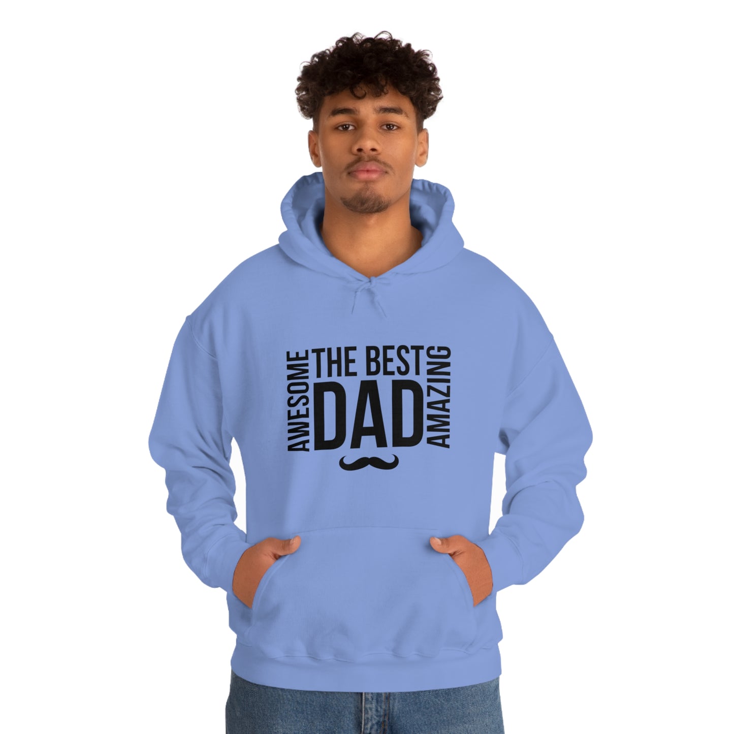 Awesome Best Amazing Dad | Unisex Heavy Blend™ Hooded Sweatshirt