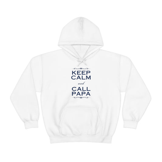 Keep Calm & Call Papa | Unisex Heavy Blend™ Hooded Sweatshirt