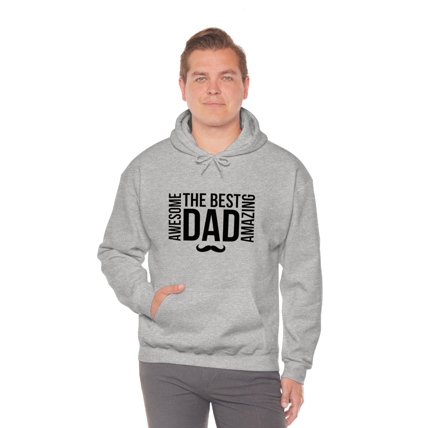 Awesome Best Amazing Dad | Unisex Heavy Blend™ Hooded Sweatshirt