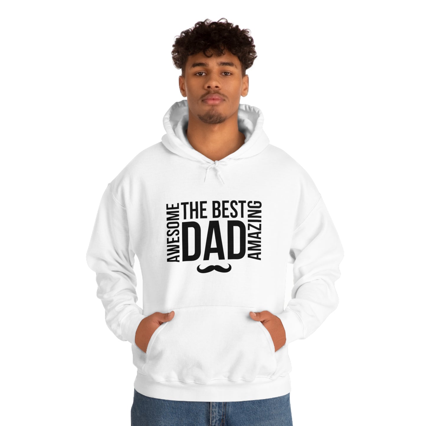 Awesome Best Amazing Dad | Unisex Heavy Blend™ Hooded Sweatshirt