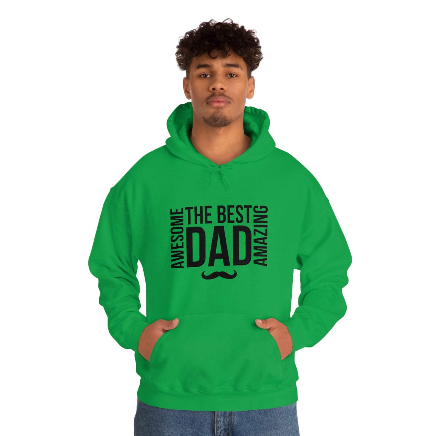 Awesome Best Amazing Dad | Unisex Heavy Blend™ Hooded Sweatshirt